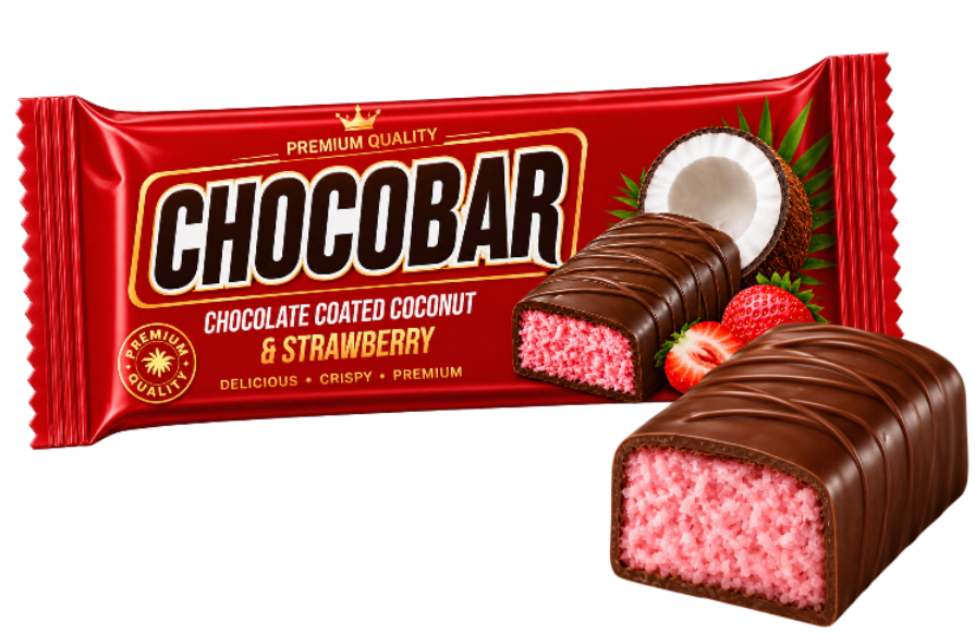Chocobar kokos və çiyələk